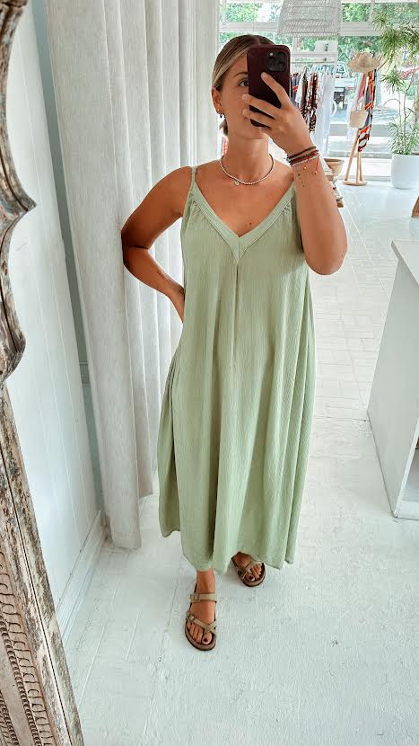 Bianca Dress Olive