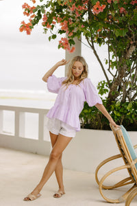 Antoinette Blouse - Lilac