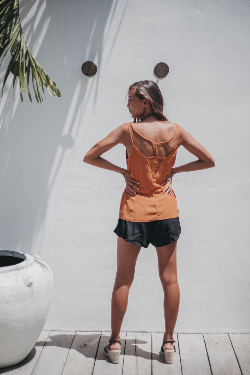 Celine Singlet - Rust